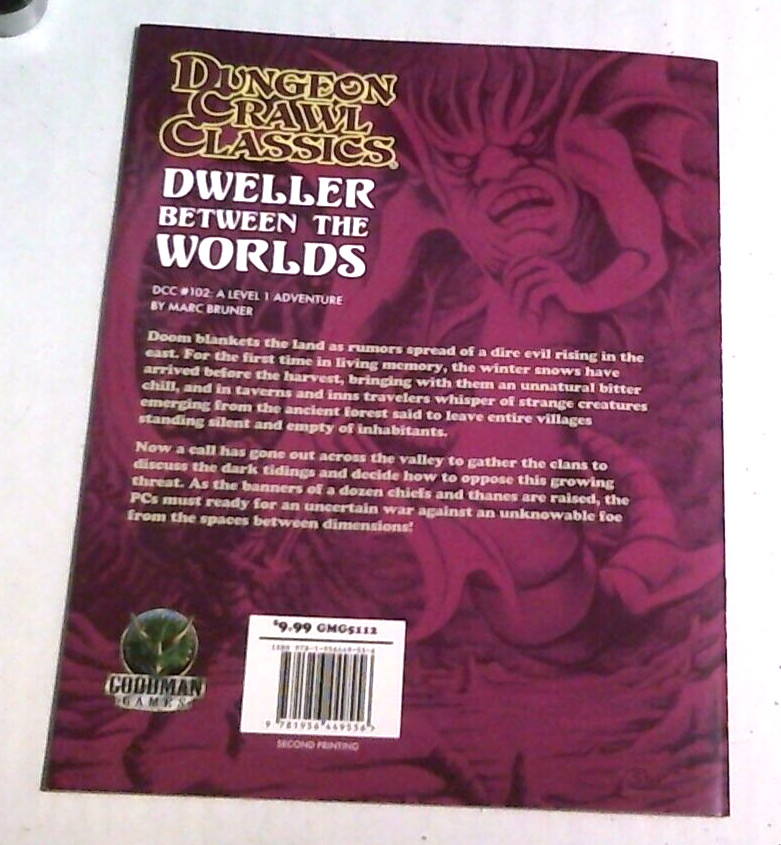 DUNGEON CRAWL CLASSICS DCC RPG #102 Dweller between the worlds adventure module