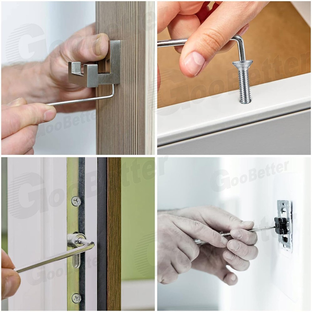 455Pcs Stainless Steel Flat Countersunk Head Hex Socket Cap Screw Bolt Nut SAE