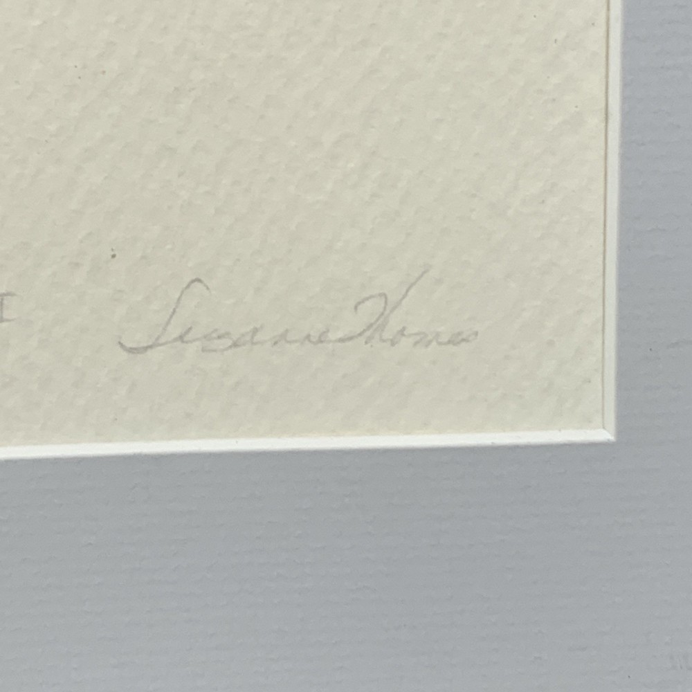 Suzanne Thomas Framed Tridaena Squamosa I Embossed Shell Signed Artist’s Proof