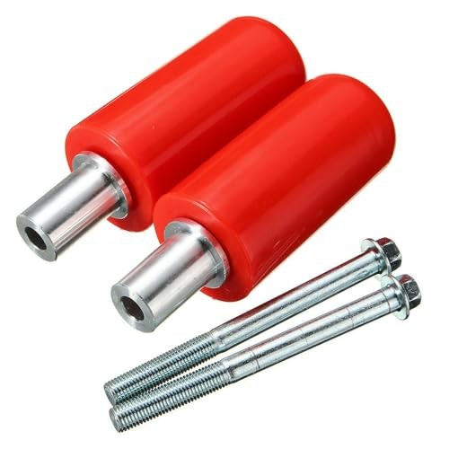 1 Pair Frame Sliders for Motorcycle Practical Anti Crash Protector Red,5*10cm