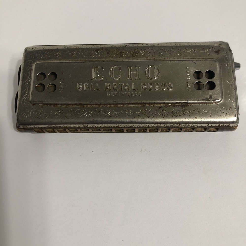 Vintage M. Hohner Echo Two Sided Echo Harmonica made in Germany ￼￼