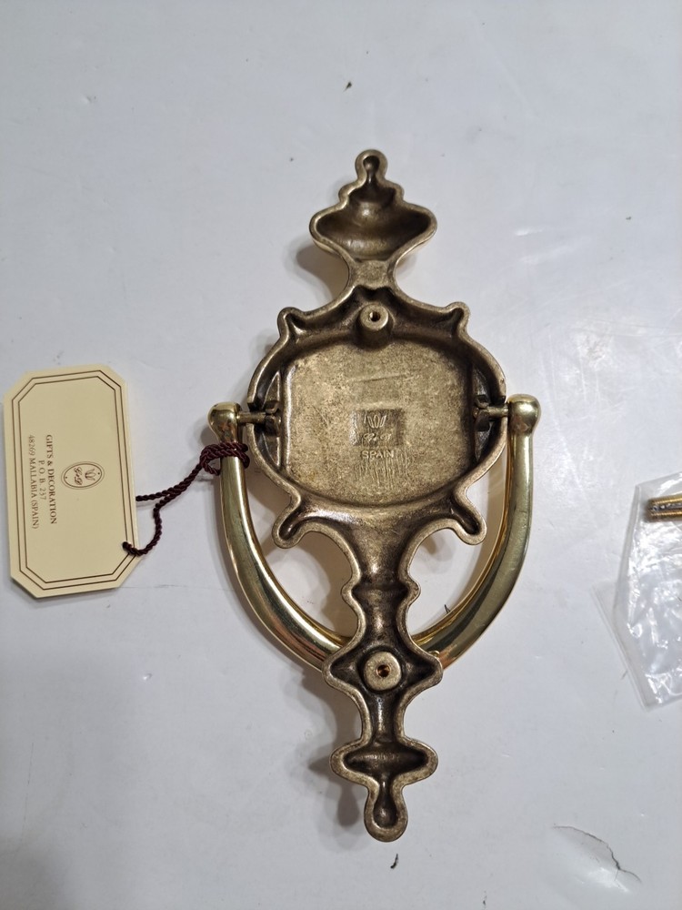 Solid Brass Door Knocker With Engraving “Jones”