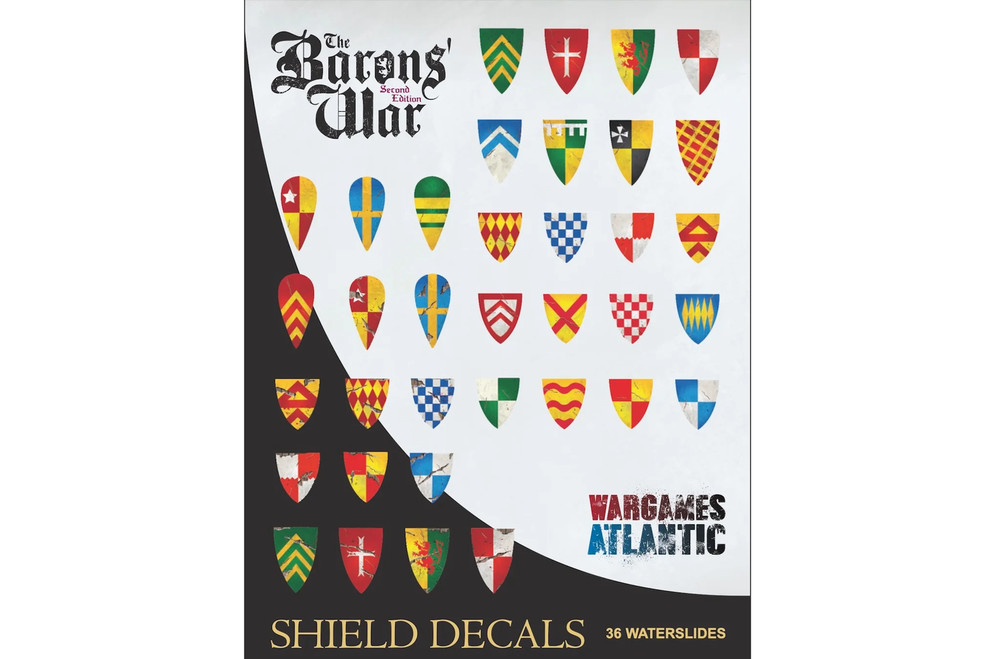 Wargames Atlantic The Baron's War Shield Decals Set 1