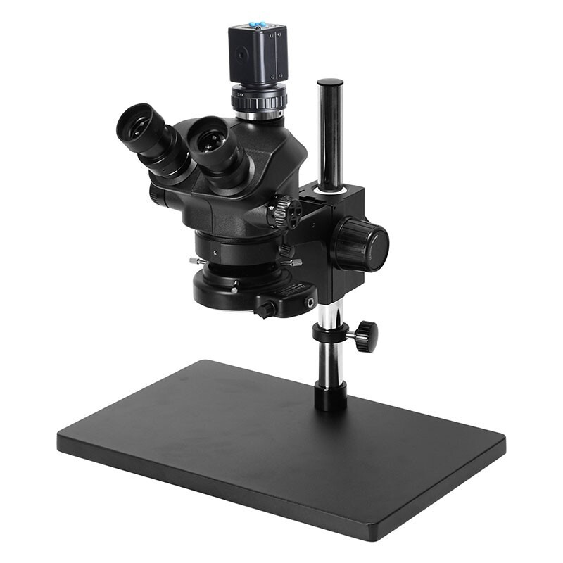 3.5X-100X Trinocular Stereo Microscope Magnifier Stand 2K Microscope Camera