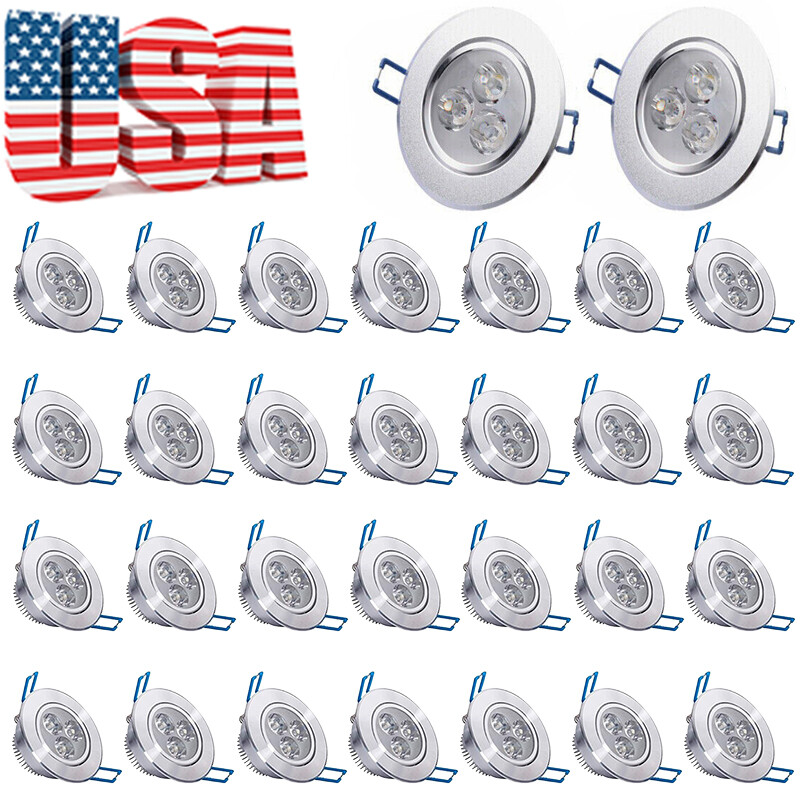 10/20/30PCS Dimmable LED Downlight 3W/5W Ceiling Light Spotlight Home Lighting