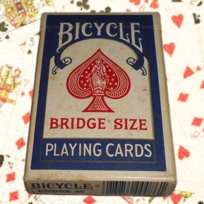 Vintage Bicycle Bridge Size Playing Cards 86 Blue Back