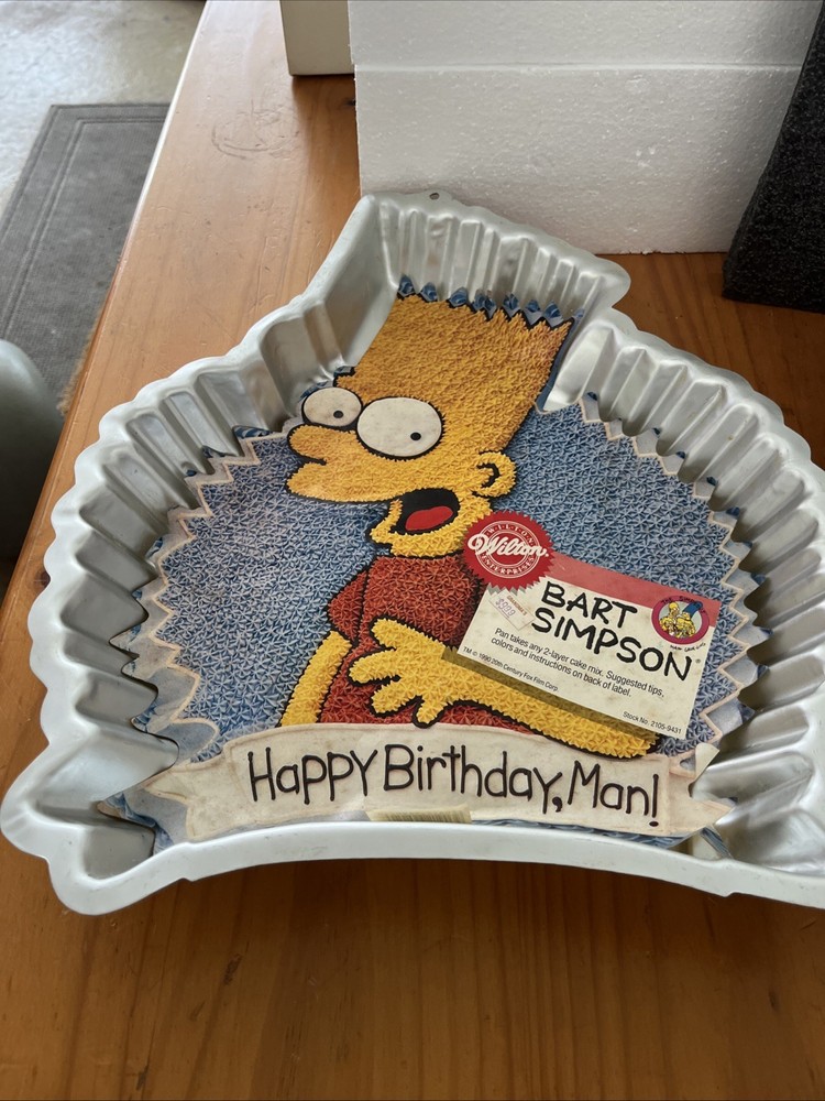 Bart Simpson And Garfield Cake Pans