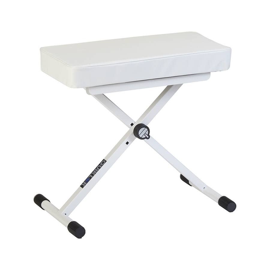 Quik Lok BX-8 Keyboard Bench, White