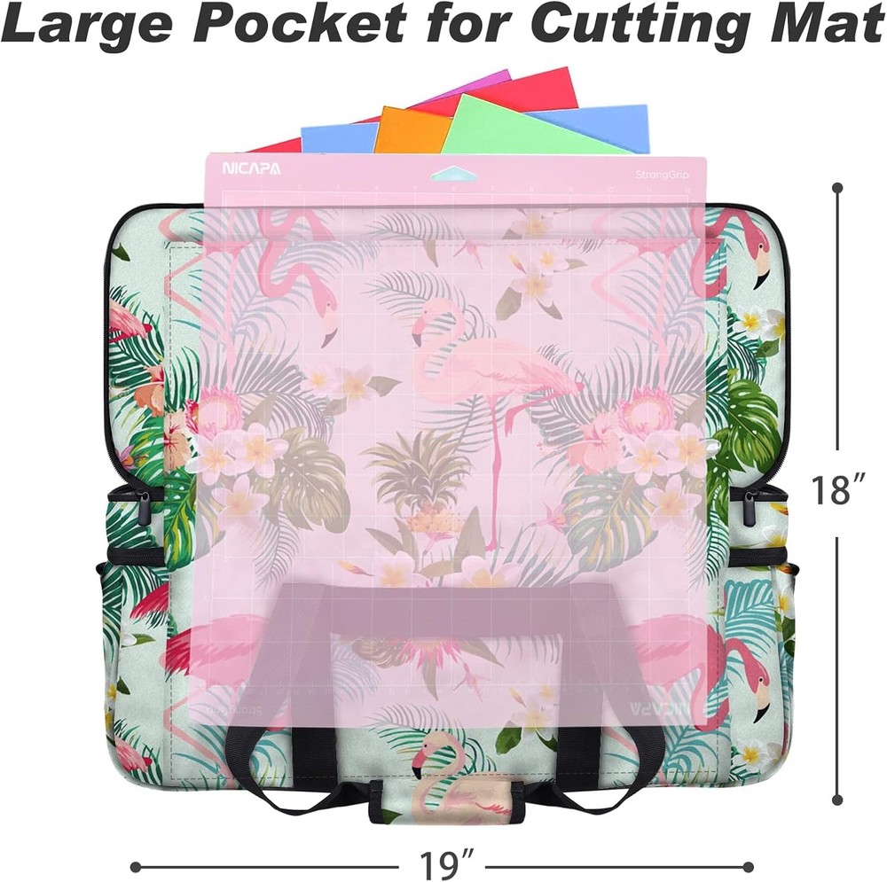 Carrying Case for Cricut Maker 3, Maker 4, Double-Layer Machine Bag with Cover .