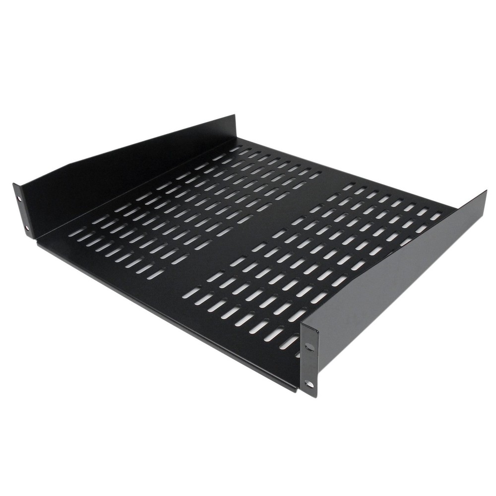 StarTech.com CABSHELFV 2U 16in Vented Fixed Rack Shelf 50lbs Max Capacity