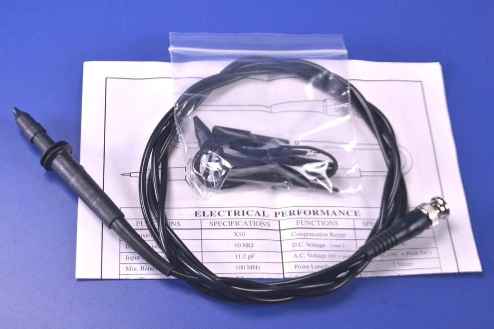 Avex AV-5376A 10x Oscilloscope Function Generator Probe w/ Accessories & BNC Con