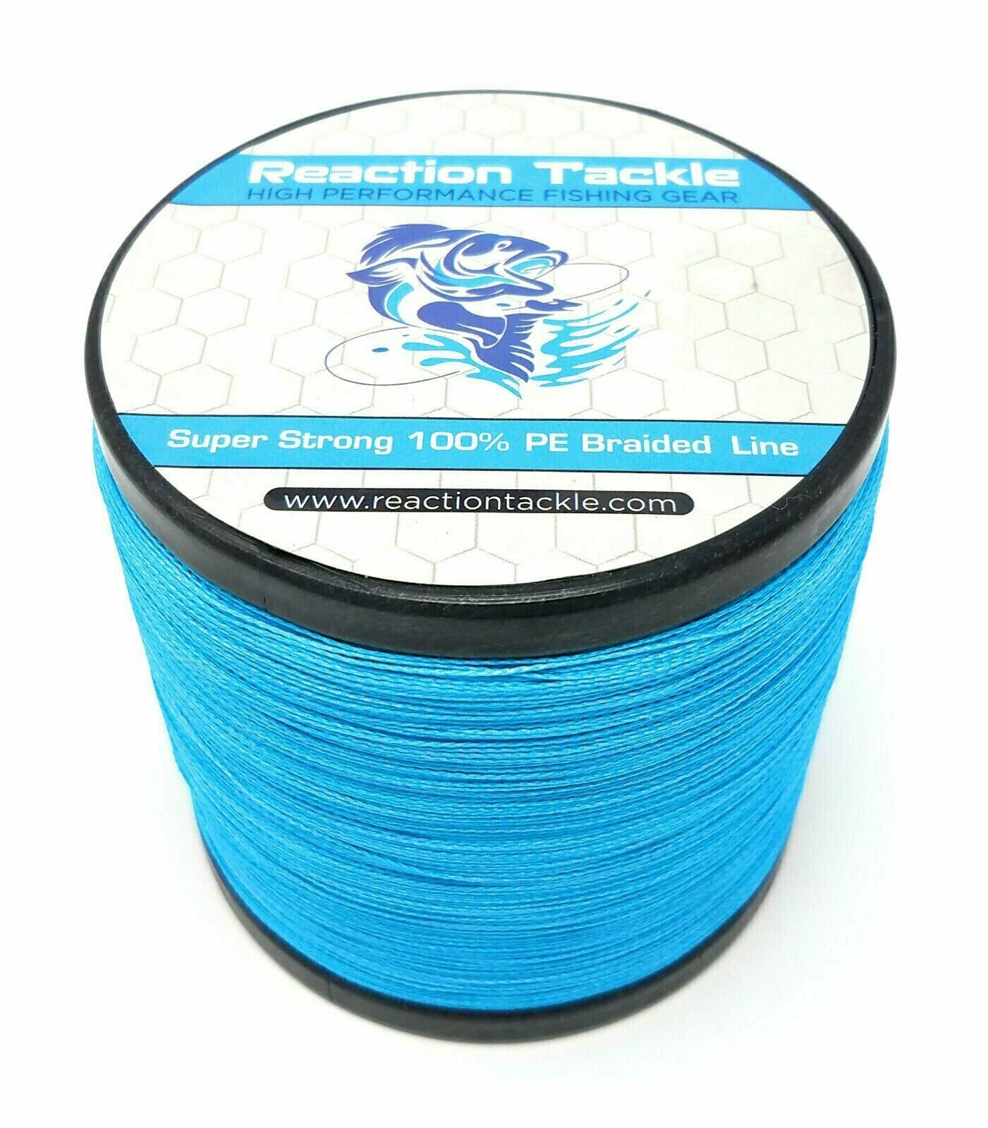 Reaction Tackle High Braided Fishing Line / Braid - Sea Blue 4 and 8 Strand