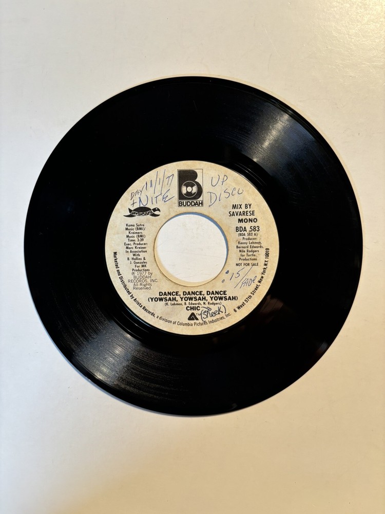 Chic “Dance, Dance, Dance” Buddah 7” 45 PROMO VG+