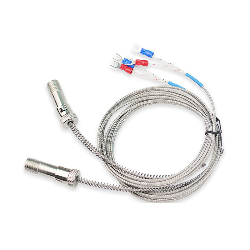 M12 Threaded K-type Thermocouple Temperature Sensor Probe Snap Fit 1M-5M Cable