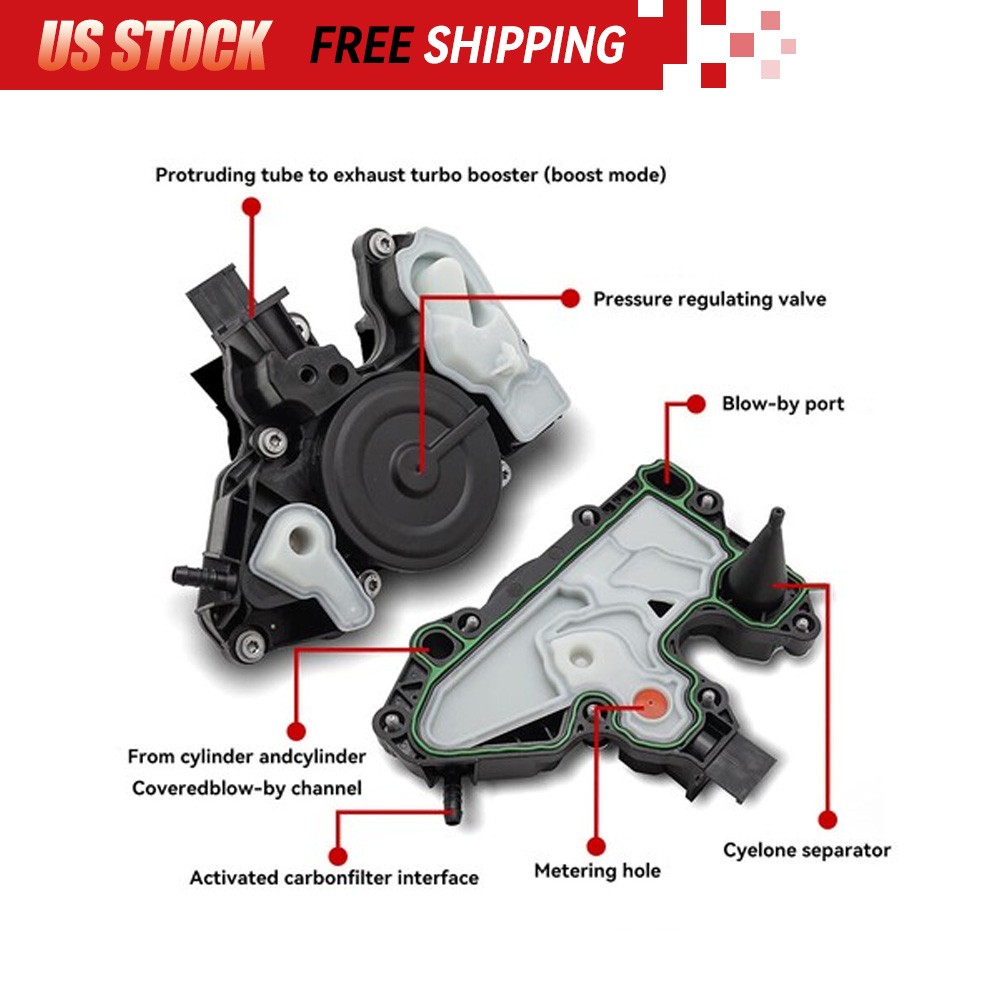 Crankcase Vent PCV Valve For 2014 2015-2018 Volkswagen Passat Jetta Bettle