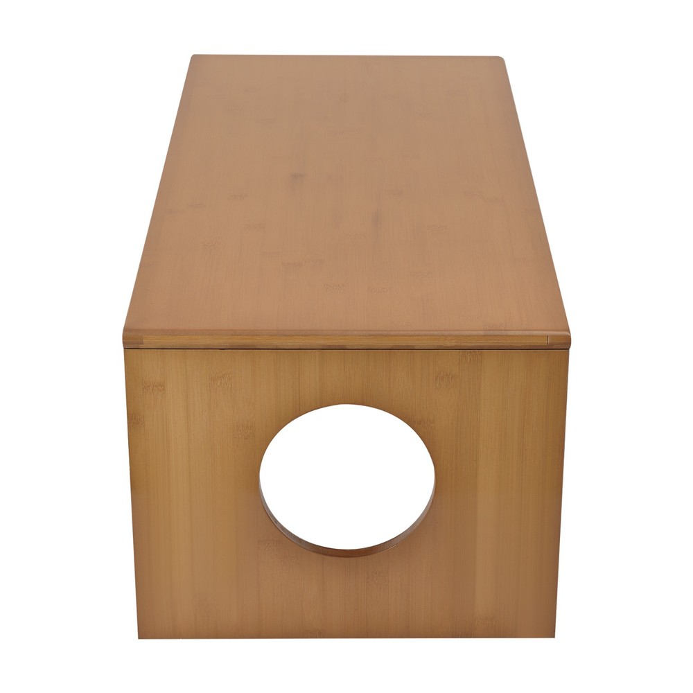 Folding Floor Coffee Table Brown Low Coffee Table Bamboo Portable Coffee Table