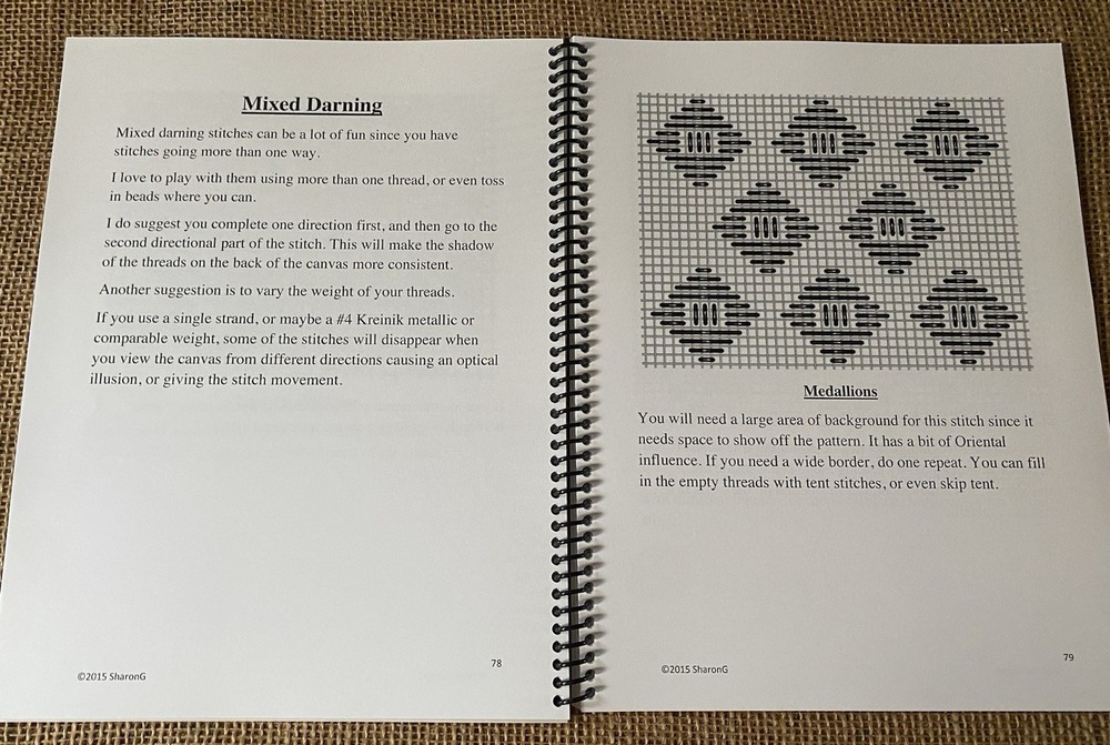 New 2015 It Is About Darn Time Needlepoint stitch reference book Sharon G