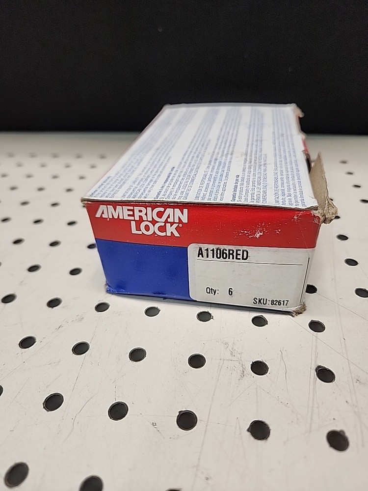 American Lock A1106red lockout locks (6)