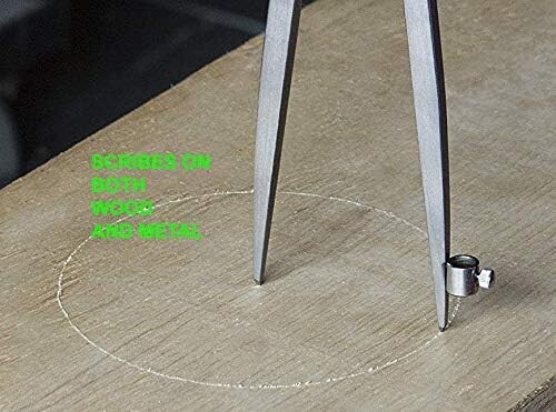 8'' Large Pencil Marking Compass Circle Leather Scratch Compass Maker Scriber