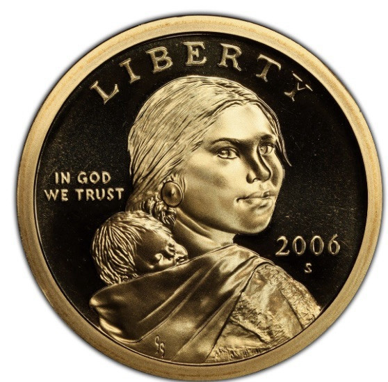 2006-S Sacagawea Dollar - Gem Proof DCAM X-550