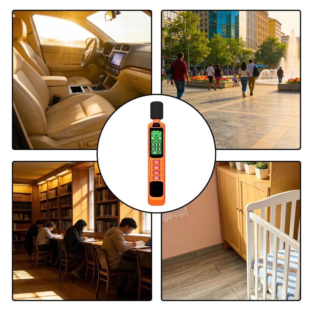 Handheld Digital Sound Level Meter Decibel Meter 30-130dB Range