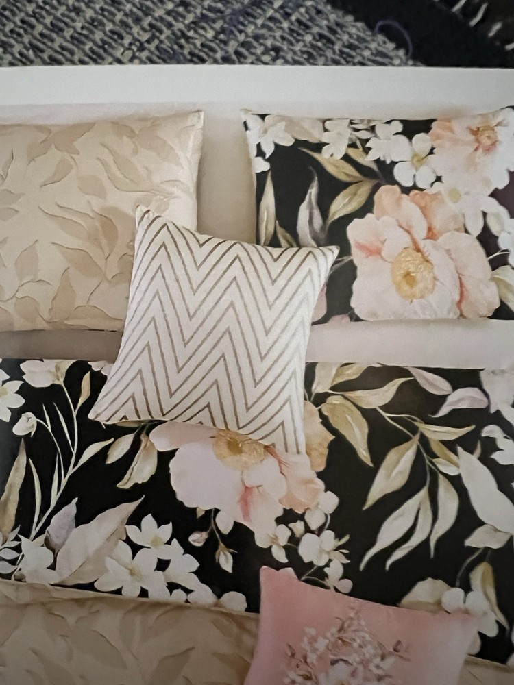 Decorative Pillow For Bebejan Blush Flowers Bedding Set