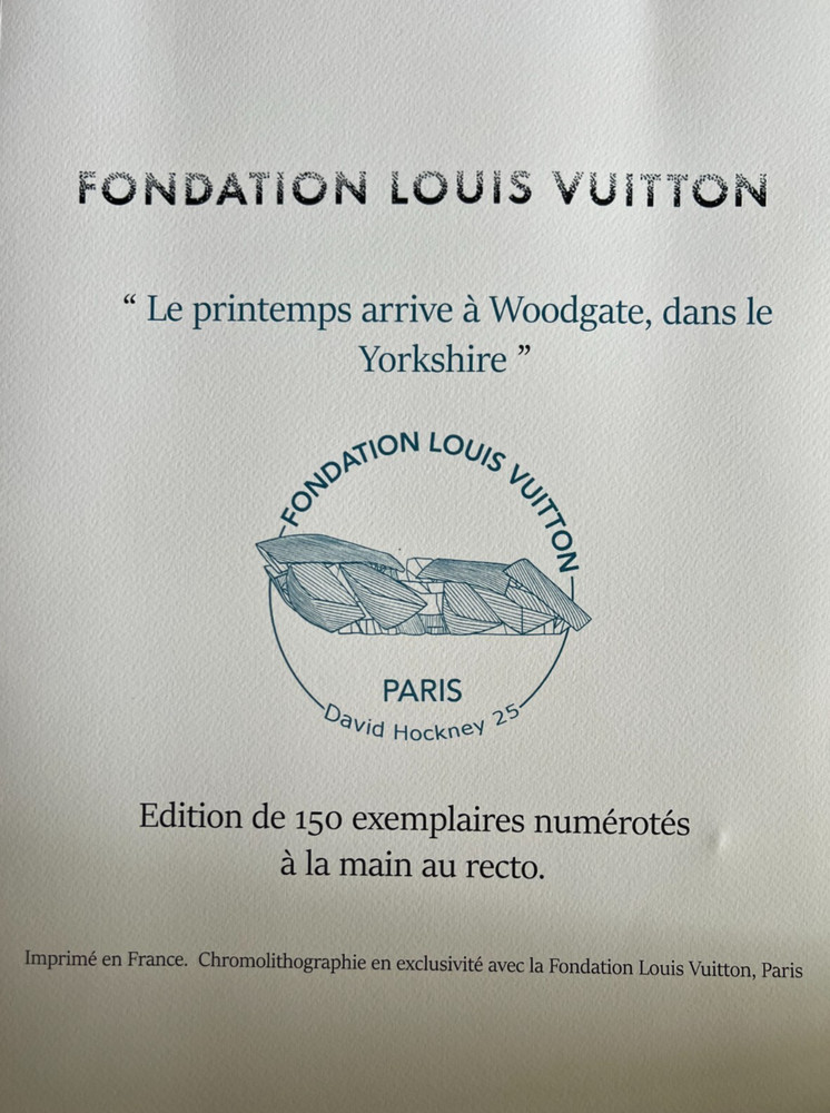 David Hockney Lithograph COA Original Signed Op Numbered Limited &