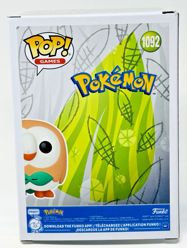 Funko Pop! Pokémon - Rowlet #1092 with Protector - New