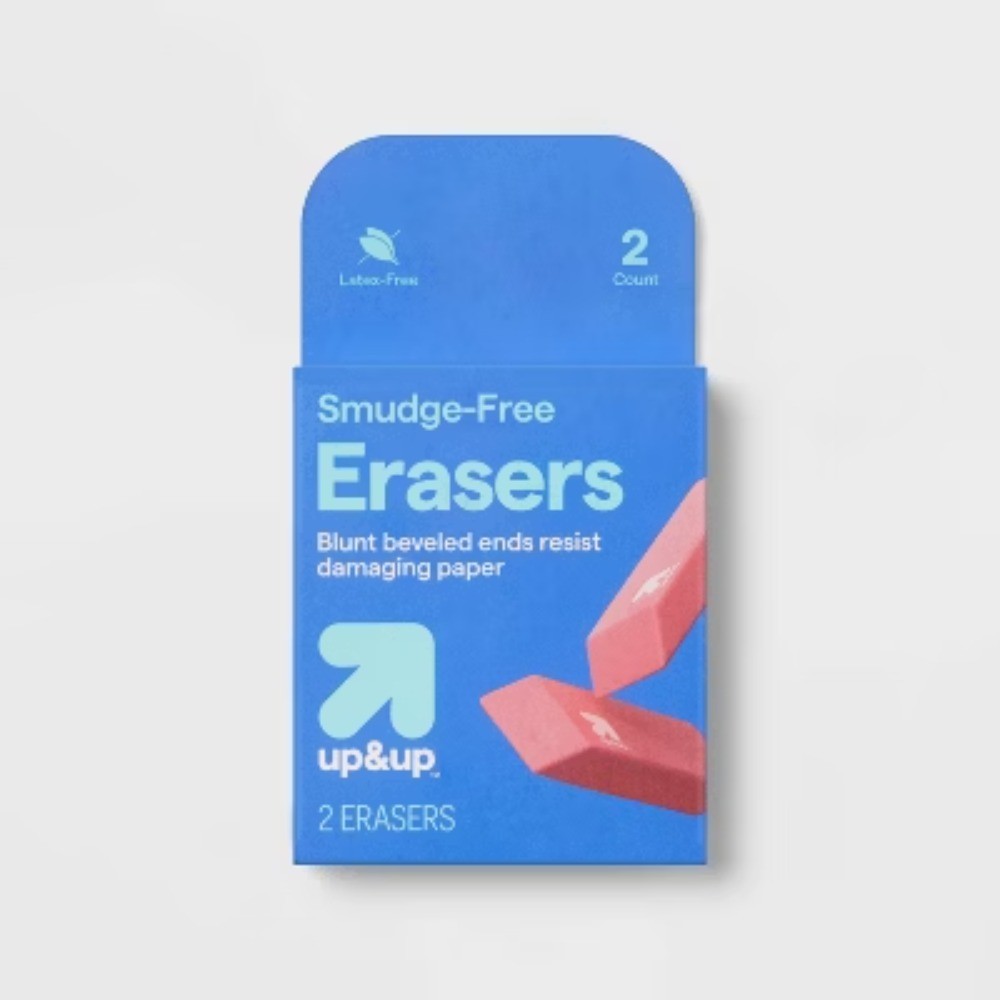 Smudge-Free Erasers - up&up™