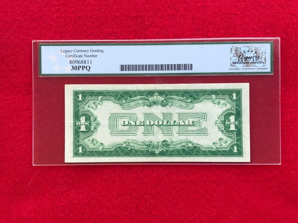 FR-1601 1928 A Series $1 Silver Certificate *Legacy 30 PPQ Very Fine* Solid Note