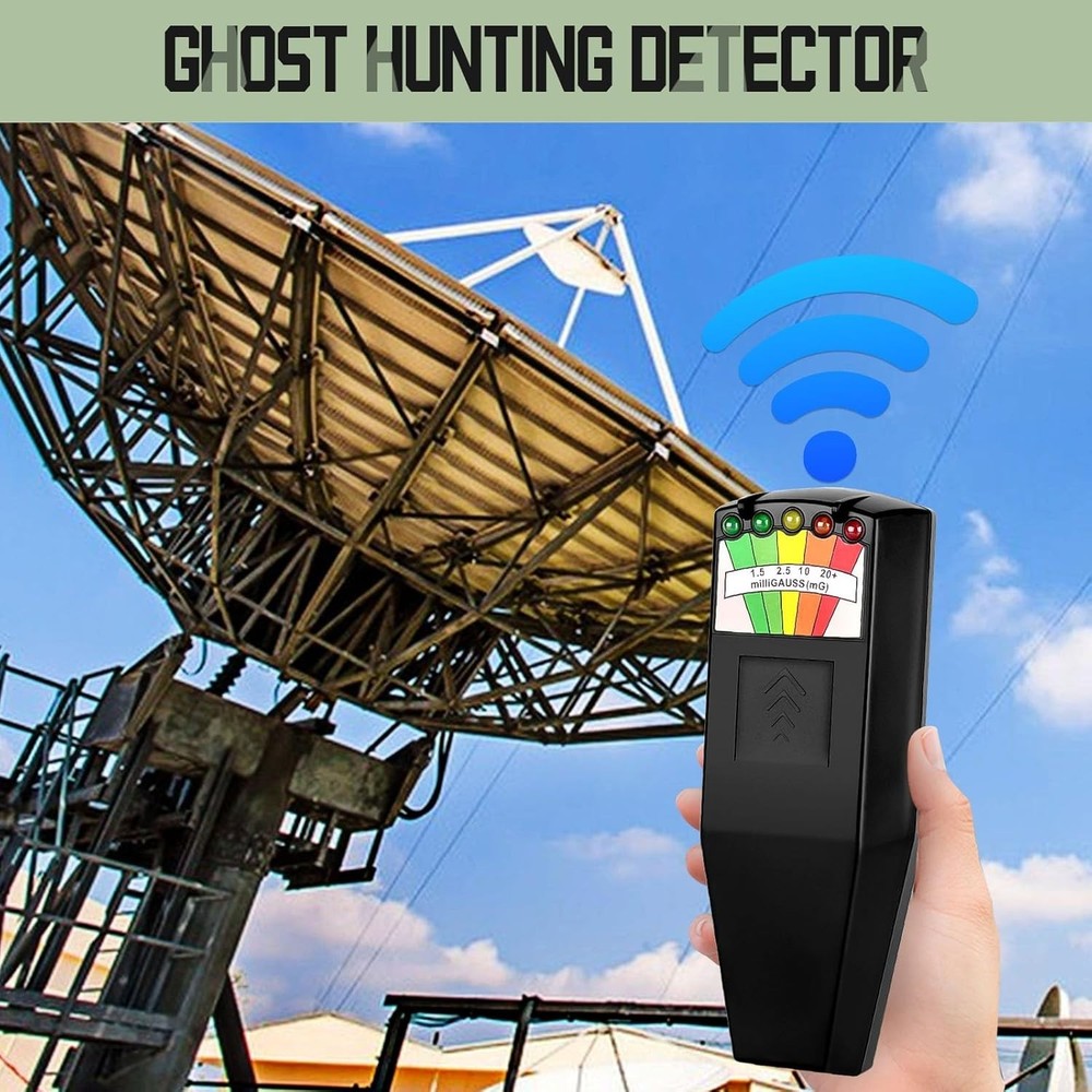 Handheld LED EMF Magnetic Field Ghost Hunting Detector Electromagnetic Parano...