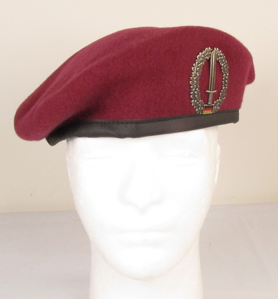 Authentic New German Military Special Operations SOF Maroon Beret J2