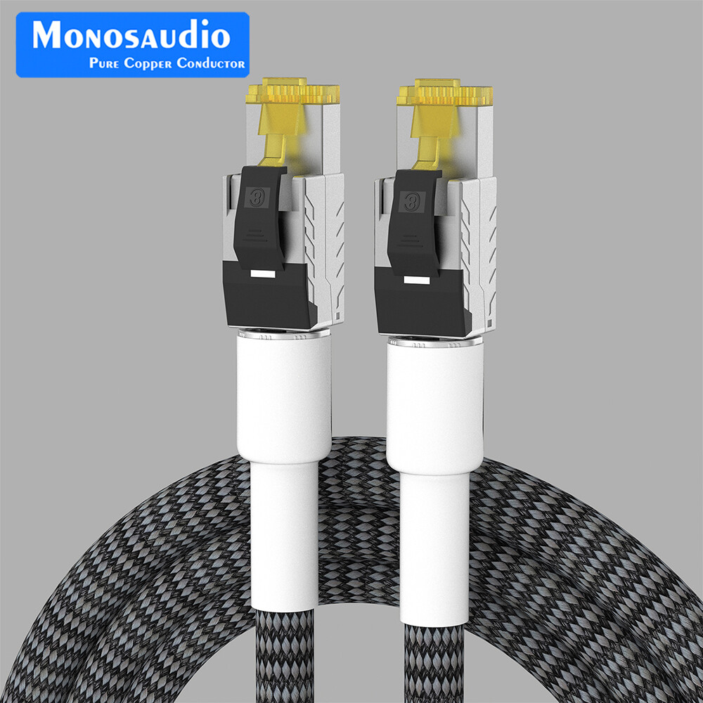 OFC Copper Ethernet Cable Cat8 Speed Lan Cable CAT8 RJ45 Network Patch Cable