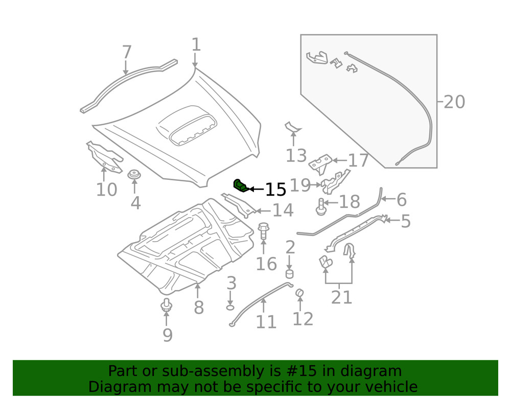 Genuine Subaru Bracket Clamp 57255ag00a