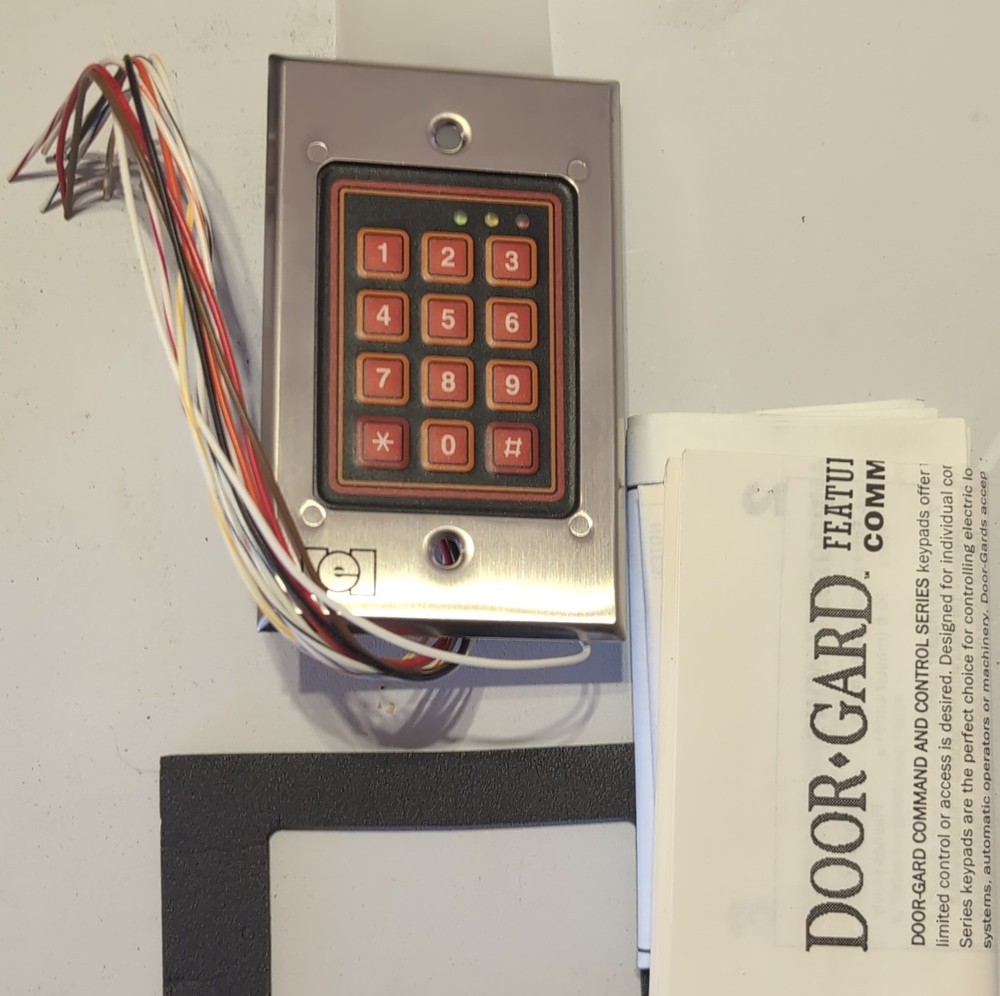 International Electronics Door-Gard 212w Command & Control Security Keypad Silv…