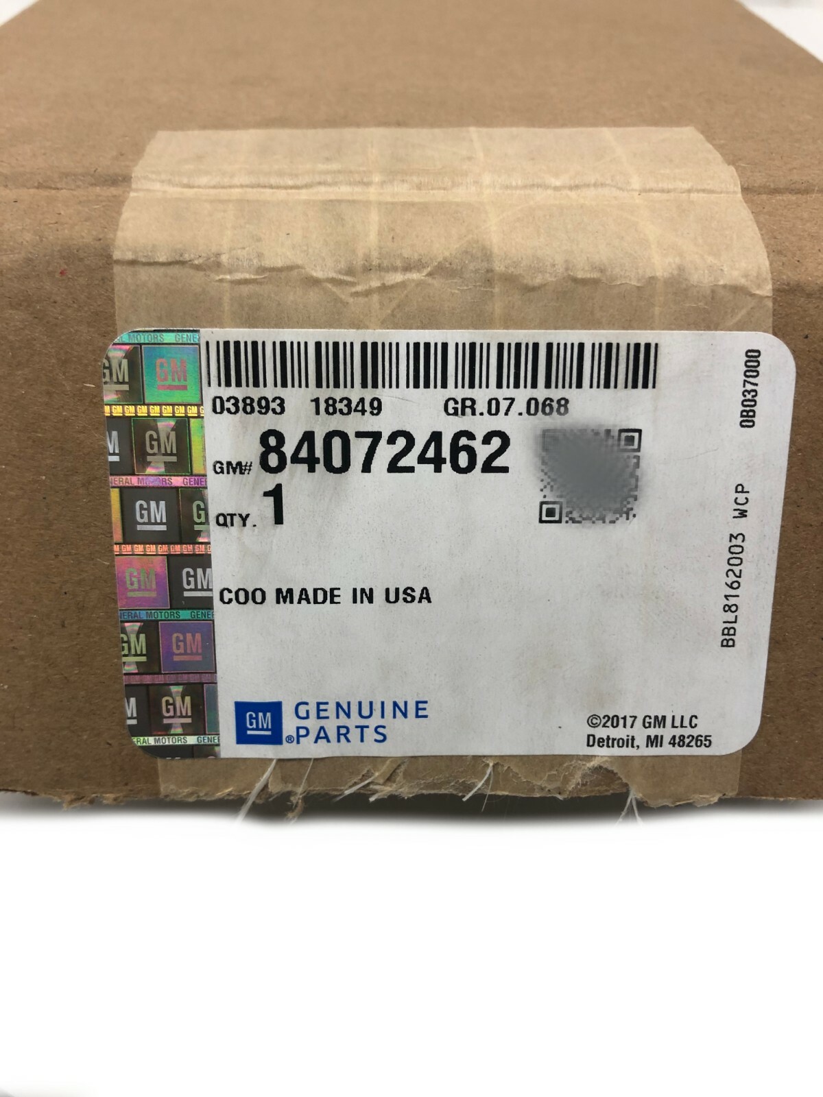 OEM 2007-2019 Chevrolet Silverado Sierra 1500 Chrome Tow Hooks GM 84072462