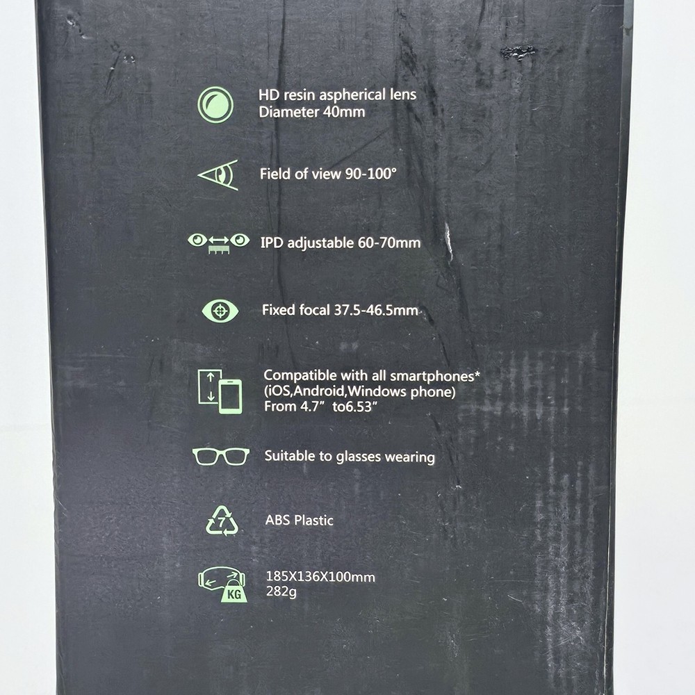 VR Shinecon Virtual Reality Glasses Android, IOS, Windows Phones New Open Box