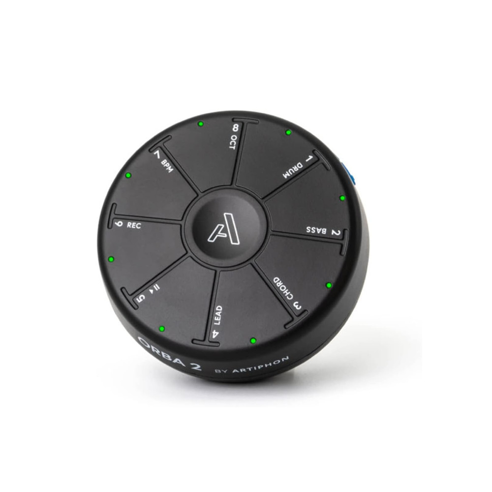 Orba 2 by Artiphon Portable Electronic Multi-Instrument Looper, MIDI controller