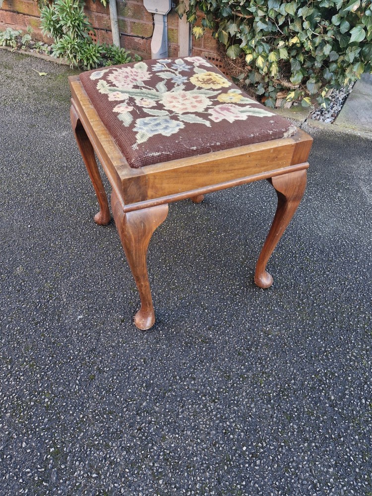 Georgian Needlepoint Stool