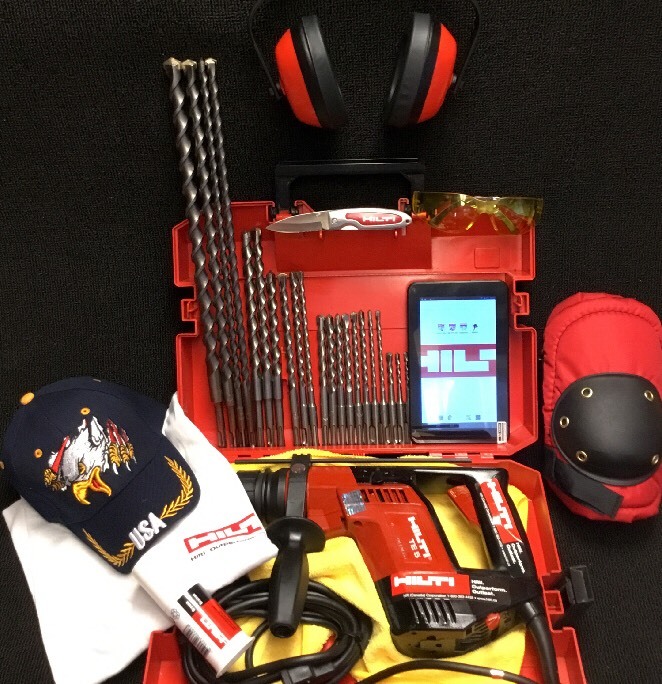 HILTI TE 5 PREOWNED, FREE TABLET, BITS AND EXTRAS, FAST SHIP