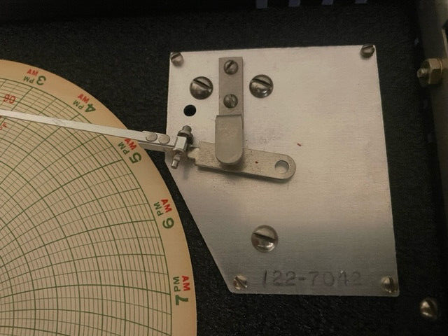 SERDEX 7 DAY CHART RECORDER REL HUMIDITY/ TEMP MOD. D4405 (Bad Clock Spring)