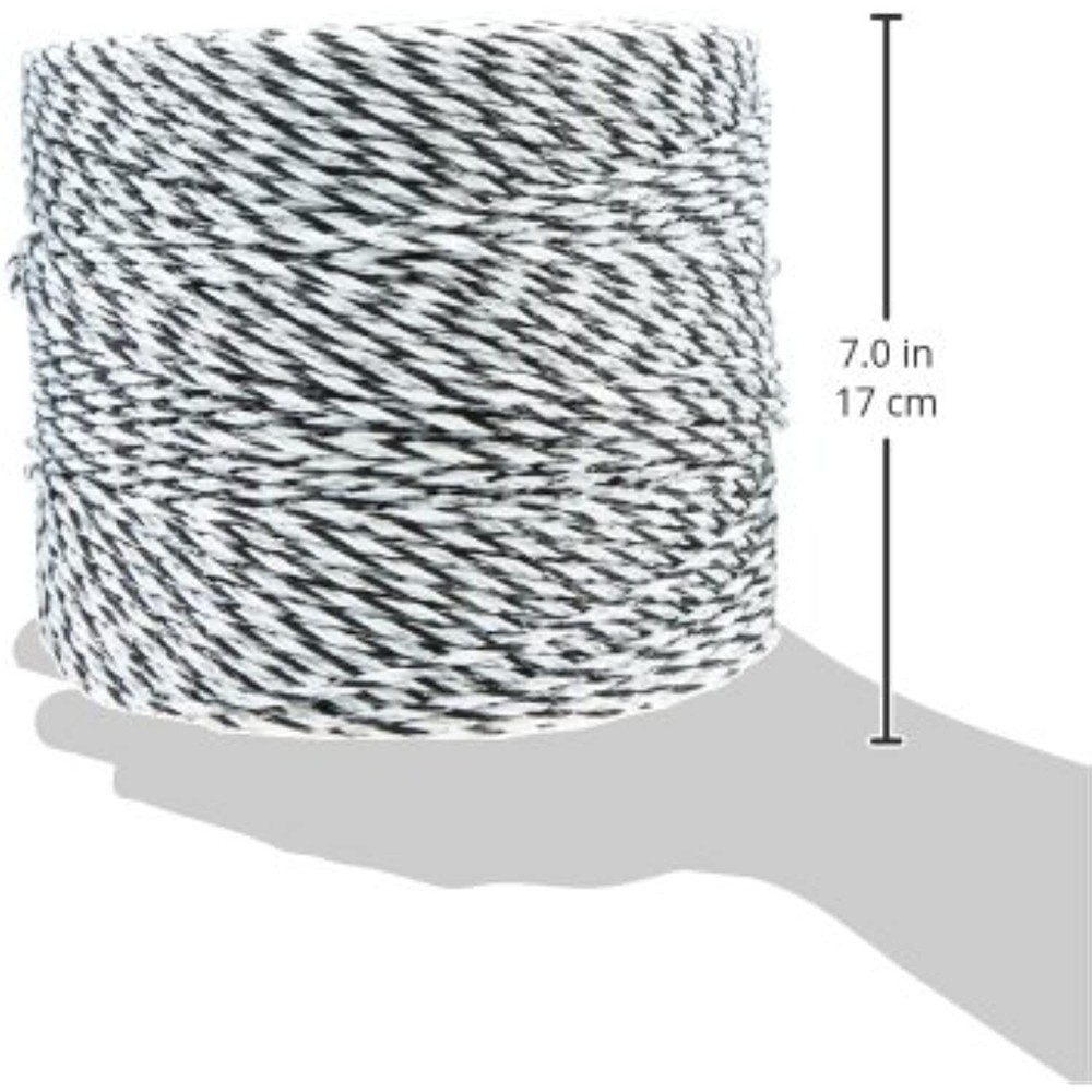 Powerfields EW936-1320 9 Wire Polywire, 1320-Feet, White/Black