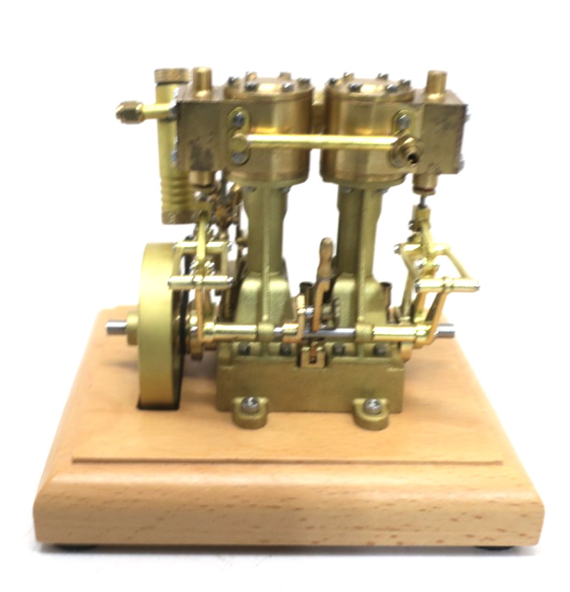 M30 Mini Retro Double-Cylinder Reciprocating Steam Engine Model