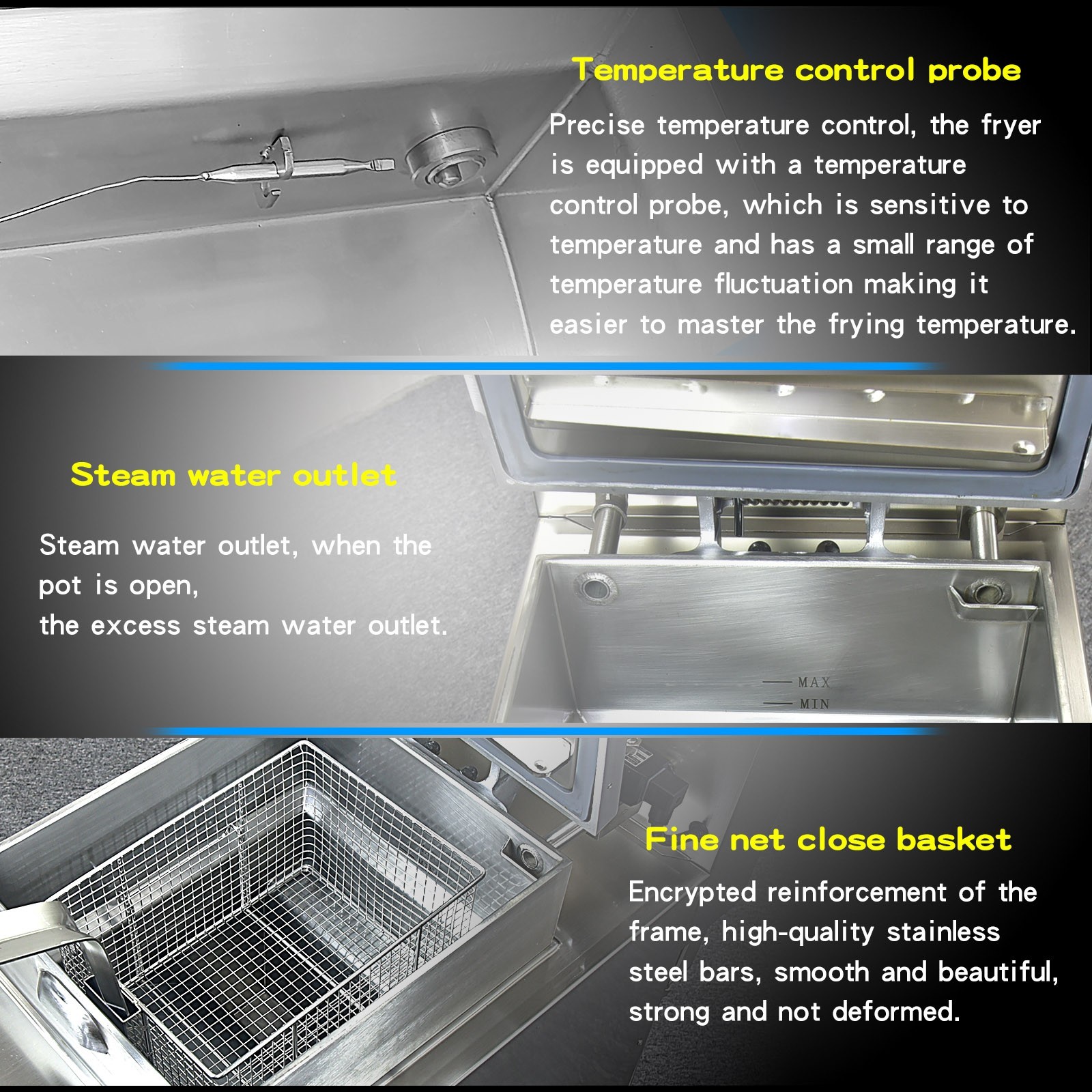 Kolice Commercial 25L Pressure Fryer Natrual Gas Deep Fryer with Oil Filtration