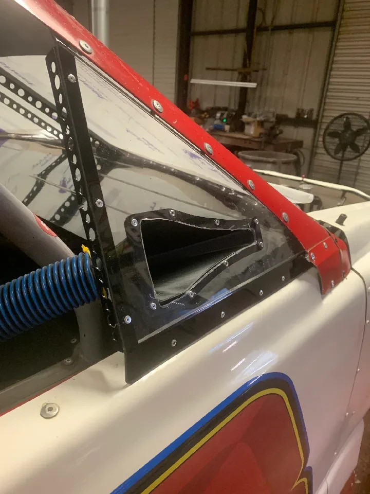 NACA Duct 1.5in Outlet Race Car Helmet Air Cooling Vent Nylon Carbon Fiber