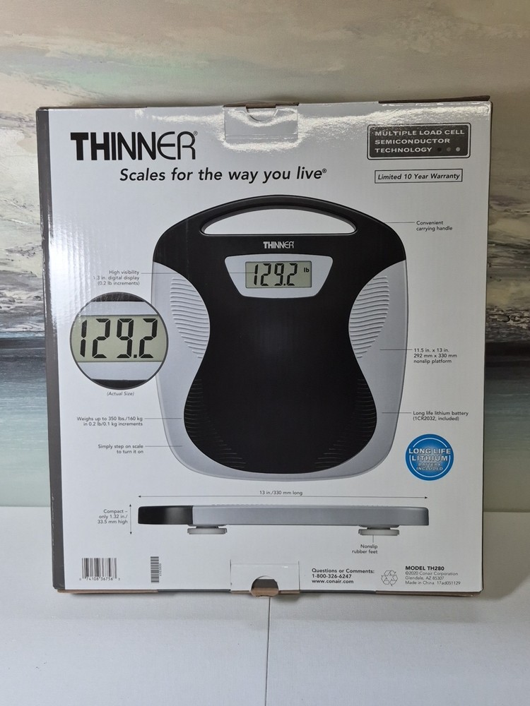 Conair TH280 “Thinner” Digital Scale – Sleek, Precise & Ready to Use