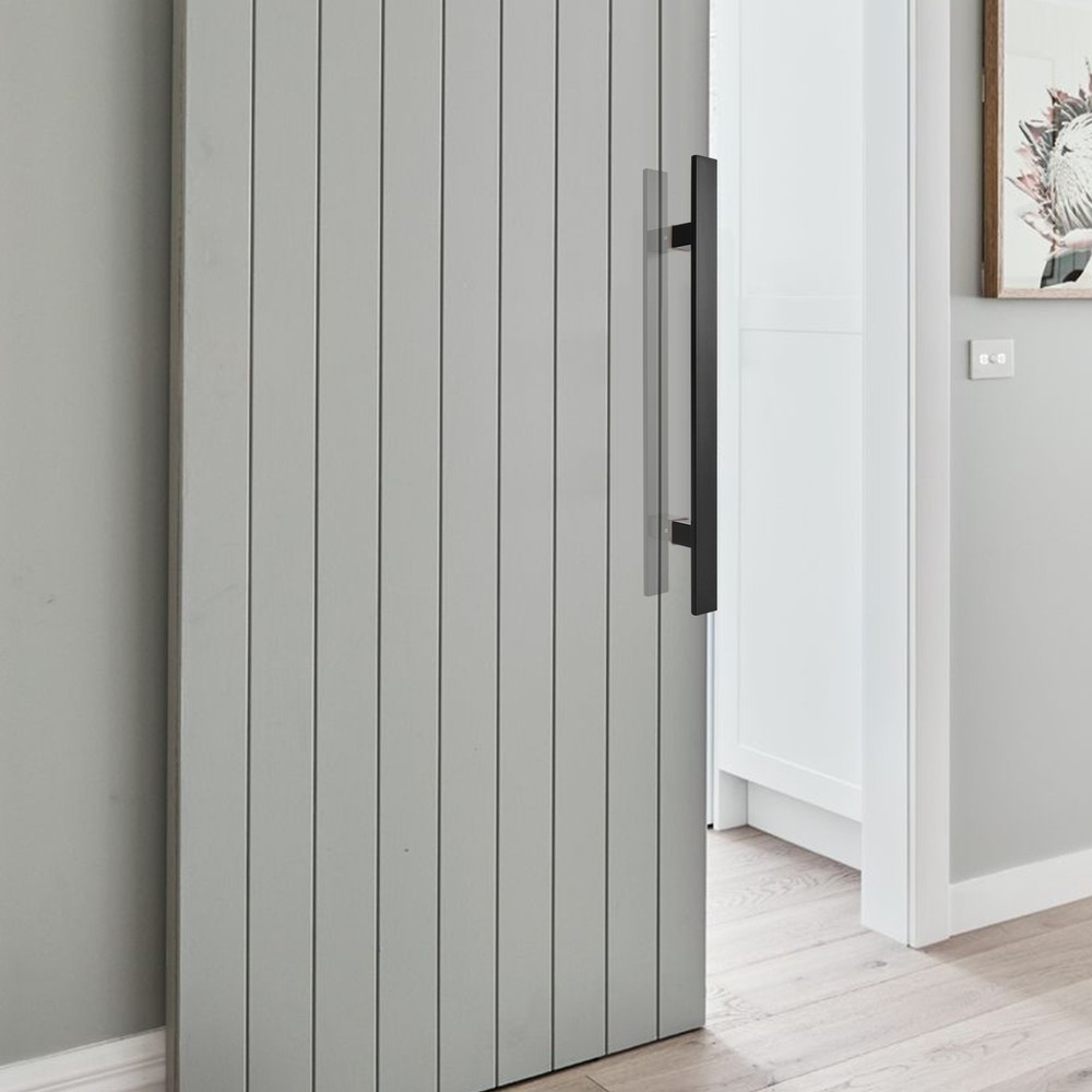 Stainless Steel Double Sided Push Pull Door Handle, H-shaped Door Pull Handle