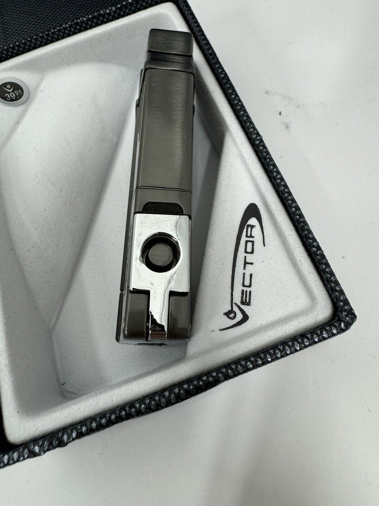 Vector Delta - Double Jet Flame Torch Lighter - Gunmetal - New