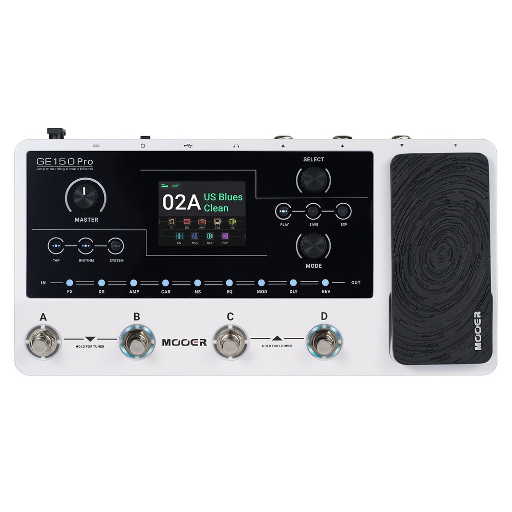 GE150 Pro Guitar Amp Modelling Multi Effects, Reverb, Delay, Looper Drum with...