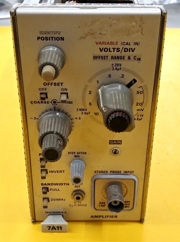⭐️⭐️⭐️⭐️⭐️ Tektronix 7A11 Vertical Amplifier Plug-In for Oscilloscope